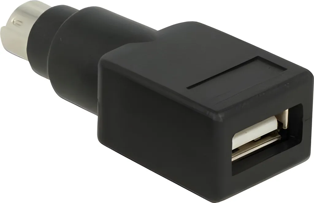 Delock 65898 Adapter per Periferiche USB su Interfaccia PS/2 Mini-DIN