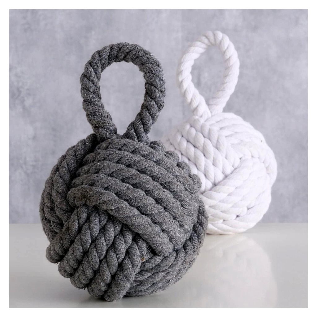 Türstopper Set Zuber Jute, weiß/Grau