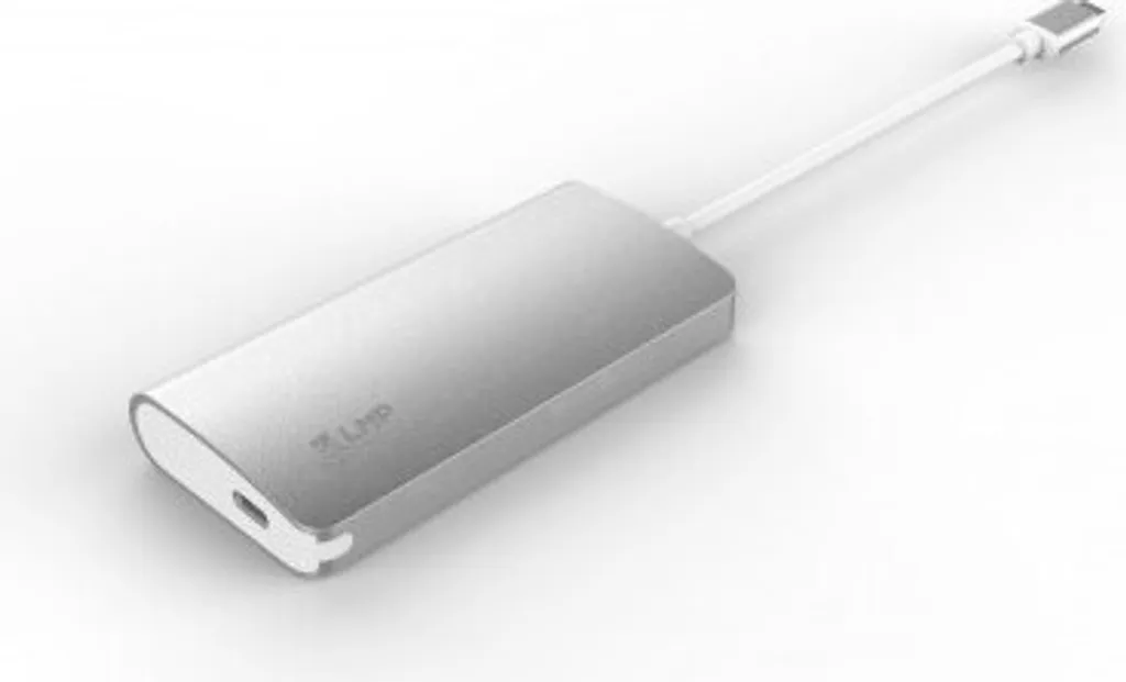 LMP Hub Video USB-C 5 Porte Alluminio: HDMI 4K e 3x USB 3.0 Silver