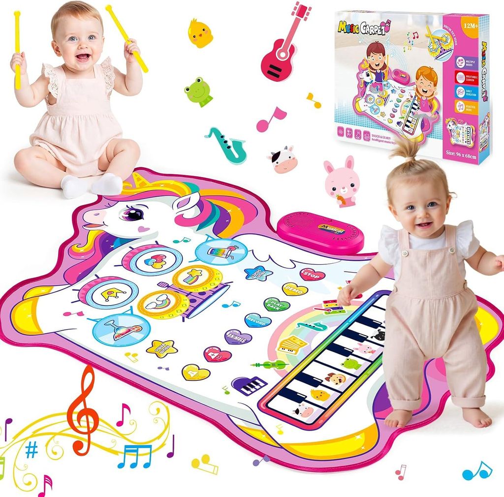 Baby Spielzeug ab 1 Jahr Mädchen – Einhorn 3-in-1 Produktbild 