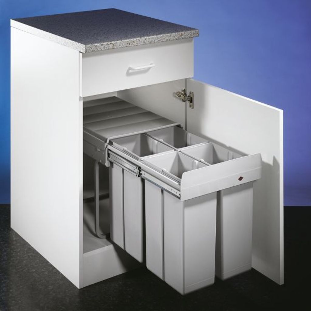 WESCO 757711-85 Wbudowany kosz na śmieciQuartett 40 DT, Zdjęcie produktu 