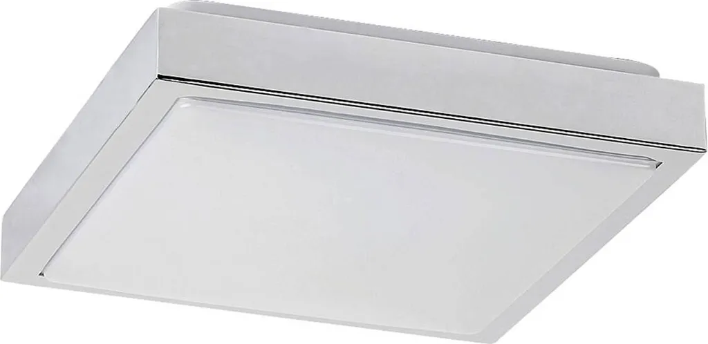 Plafonnier LED salon et cuisine Cruz 30cm - Lumière brillante chrome