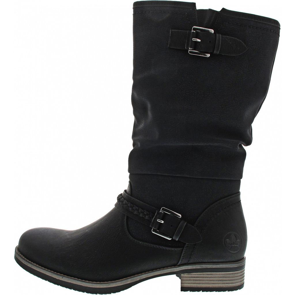 Rieker Damen Schaftstiefel in Schwarz, Größe 42