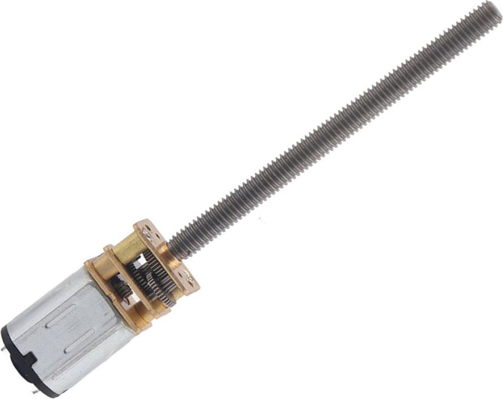 N20 Gear Motor Lead Screw Speed Reduction Motor M4x55mm 12V Image du produit 