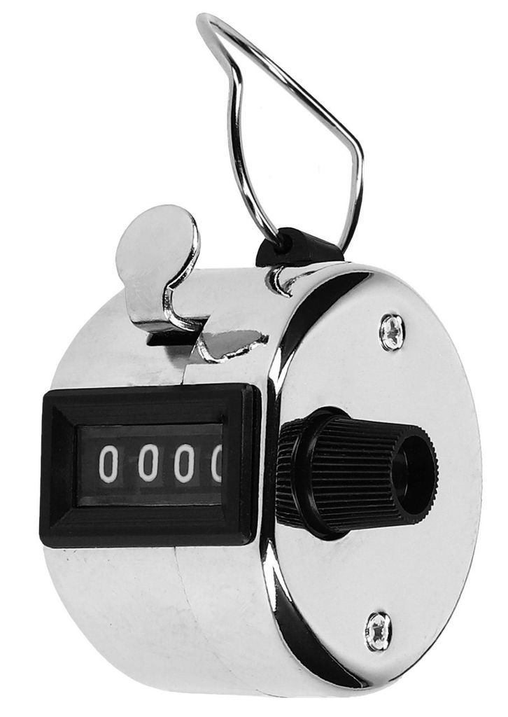 Metall Handzähler Stückzähler Klicker Counter Schrittzähler Mengenzähler 