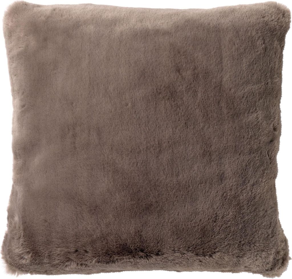 Dutch Decor Kissenbezug Zaya 45x45 cm Braun Unifarben