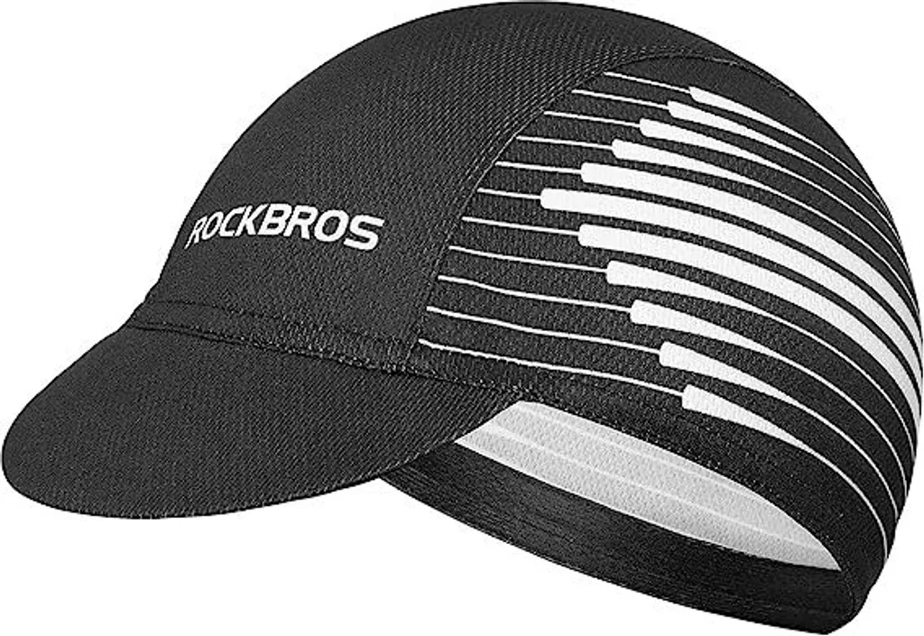 ROCKBROS Sottocasco Bici Performance - Berretto Estivo Anti-UV Nero