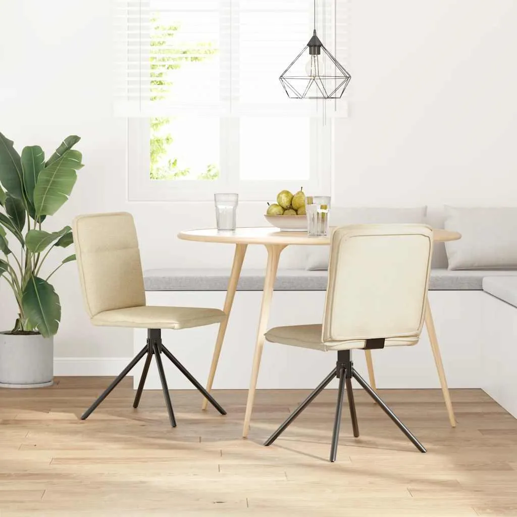 Sedie da Pranzo 2 pz Crema vidaXL: Il Comfort che Merita la Tua Famiglia