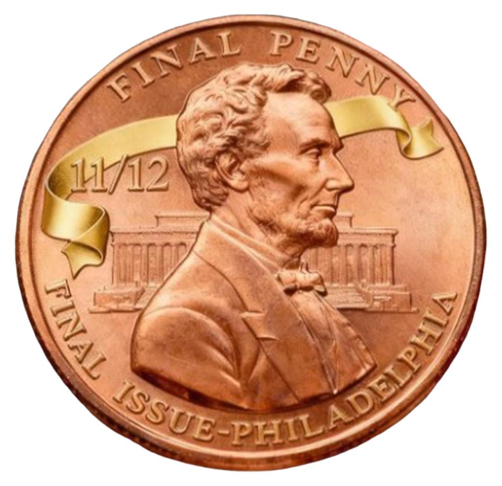 Letzte Penny-Sammlermünze, doppelseitig graviert – Gedenkmünze für Geschichtsbegeisterte und Sammler – Erinnerungsstück