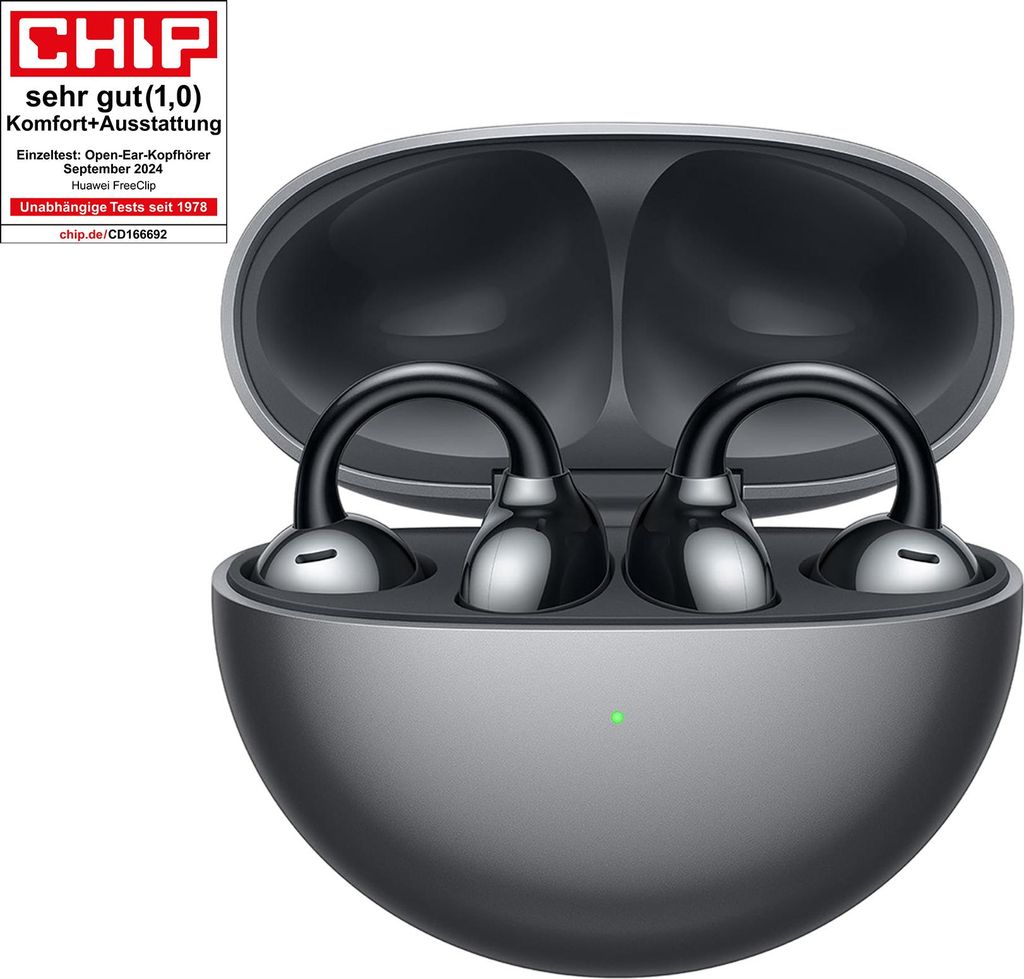 FreeClip (schwarz, Bluetooth, USB-C) Produktbild 