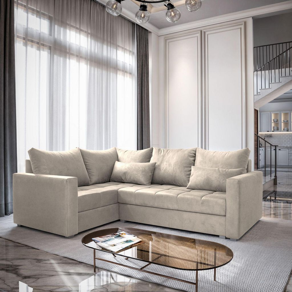 Masseno Ecksofa LIRENO L-S mit Schlaffunktion L-Form, Sofa Produktbild 