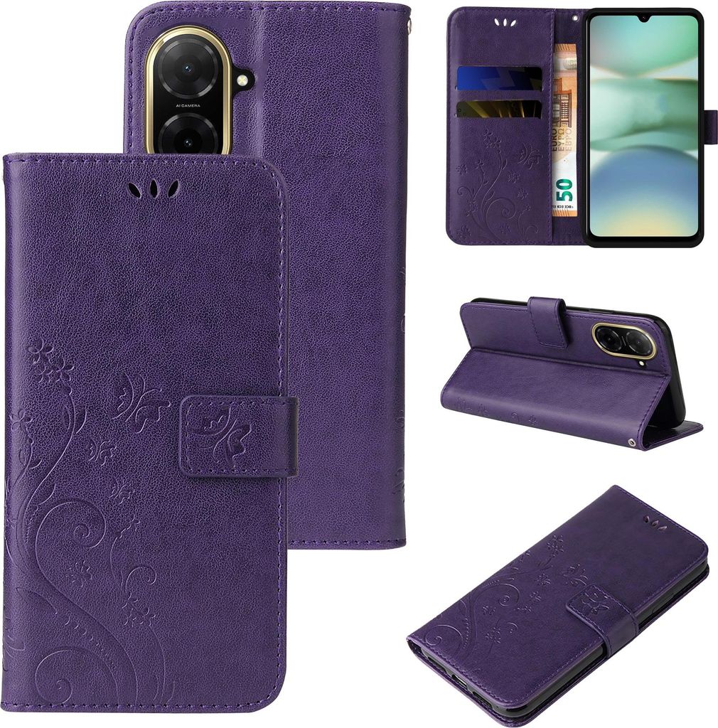 Handyhülle für Xiaomi Redmi A5 Floral Blumen Schmetterling Produktbild 
