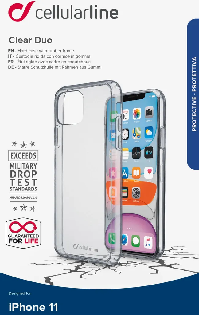 Coque iPhone 11 Cellularline Clear Strong Haute Résistance aux Chocs - 4