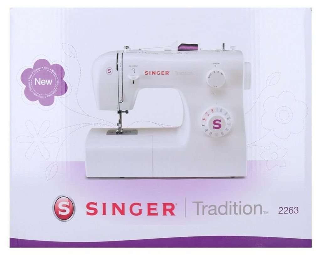 SINGER Tradition 2263, Bílá, Šití, 4 kroky, Otočné, 220 - Obrázek produktu 