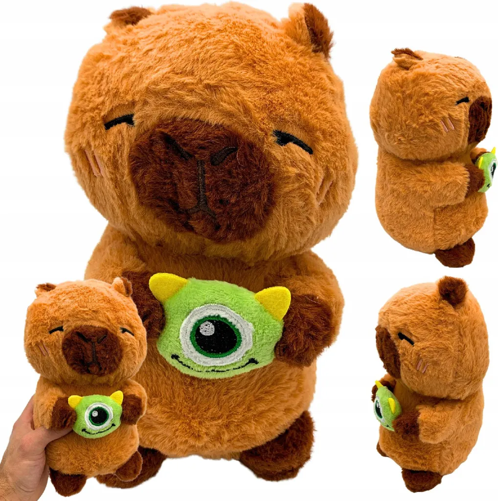 Peluche Capybara Alien de 25 cm avec Œil de Monstre pour Collectionneur