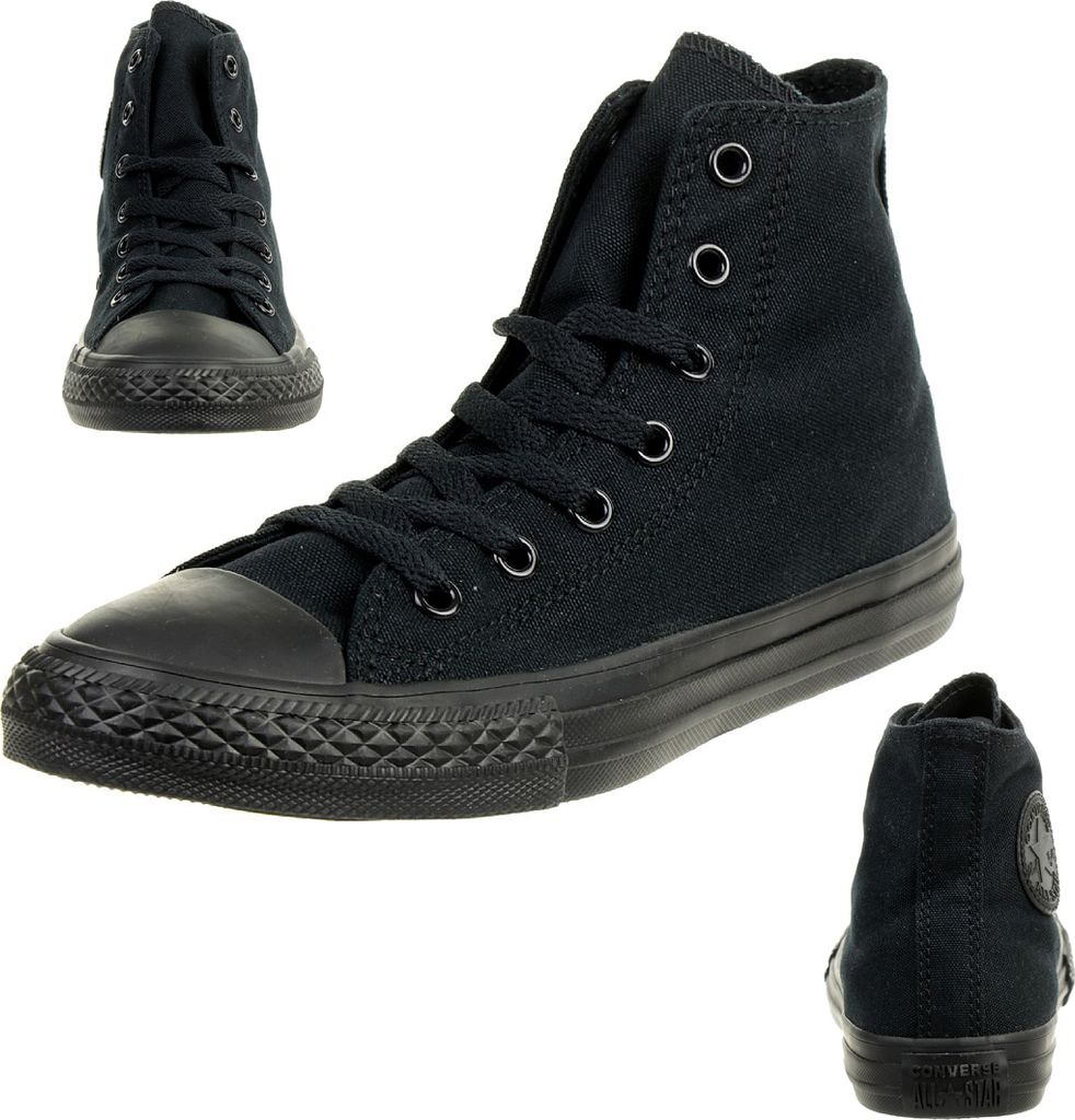 Converse CT HI Kinder Sneaker Chuck uni monochrome canvas schwarz 3S121C, Schuhgröße:31 EU