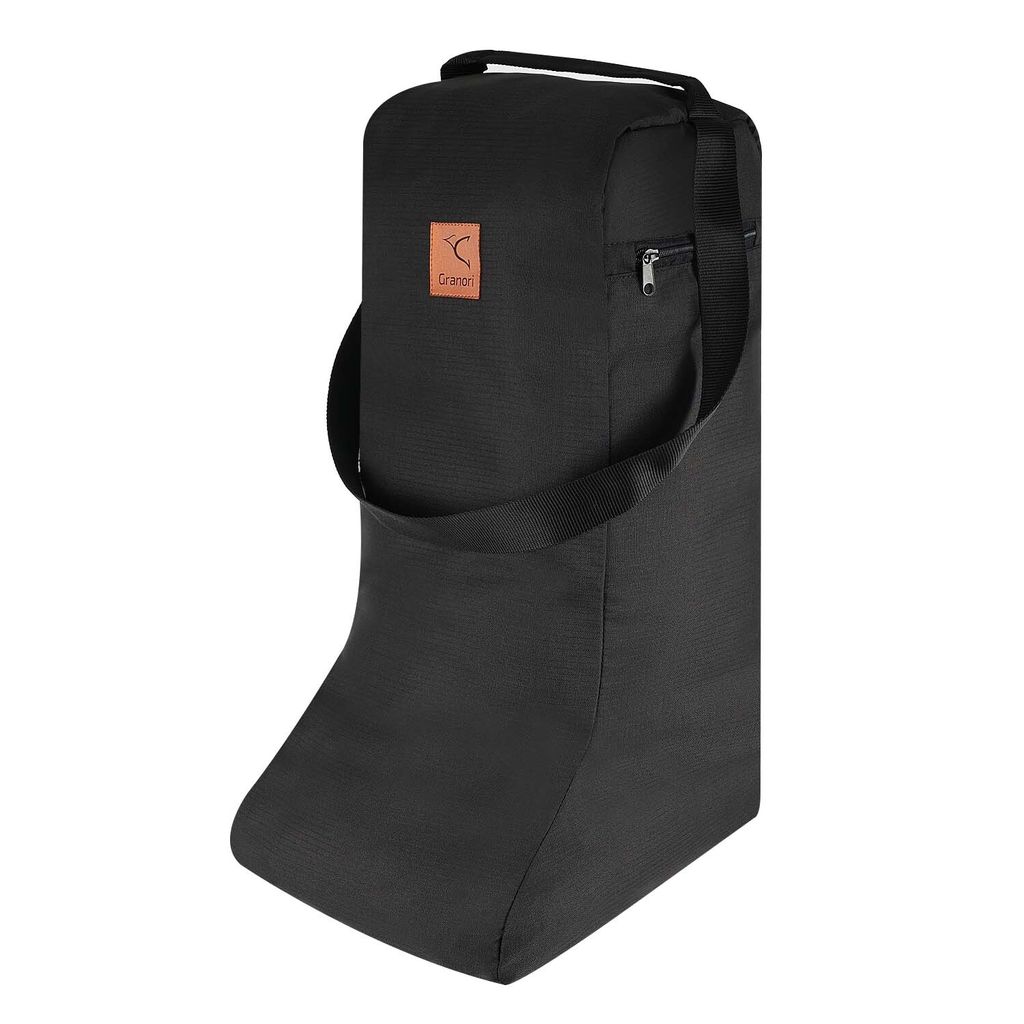 Granori Stiefeltasche für Reitstiefel, Stiefeletten und Chaps | Reitstiefeltasche mit Schultergurt, geräumigem Hauptfach und großer Öffnung
