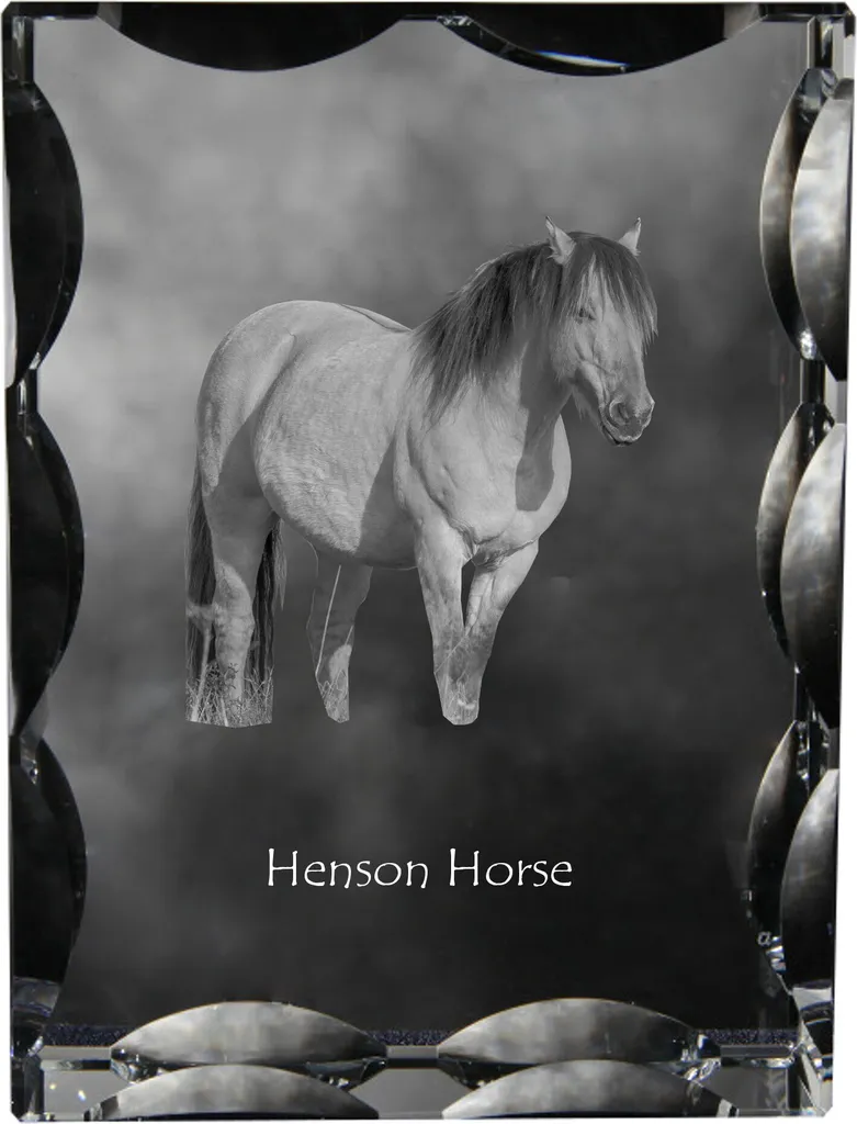 L'Anima del Cavallo Henson nel Cristallo - Arte da Regalare Art-Dog