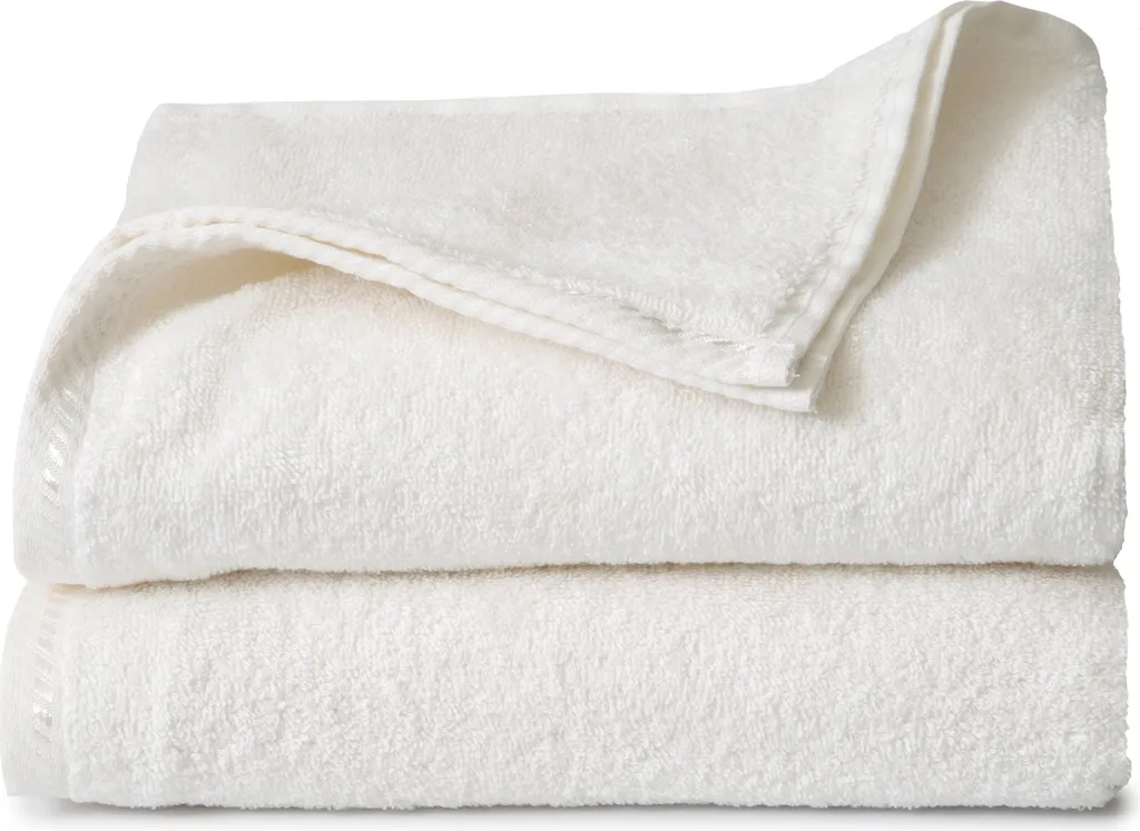 Duo de Serviettes Ten Cate 50x100 cm 100% Coton Blanc Douceur Intense