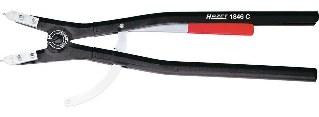 Hazet Zange für Sicherungsringe 1846C-5, Länge 538 mm