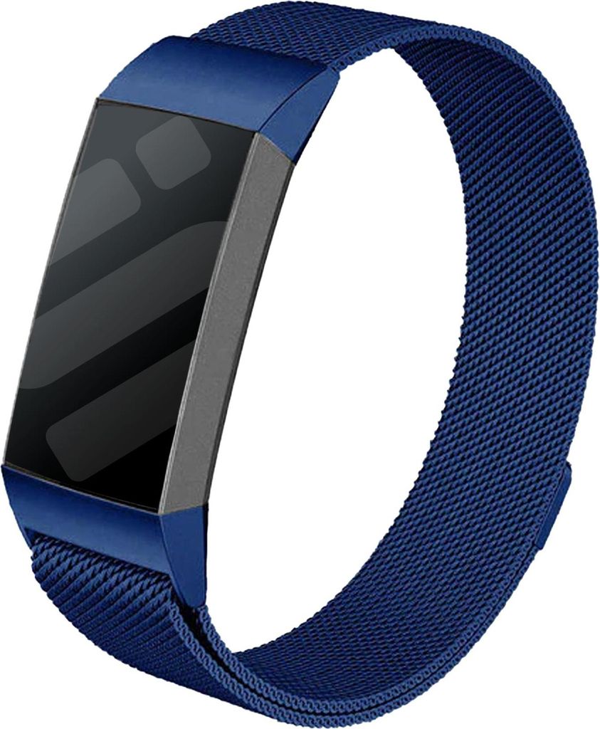 Strap-it Milanese Armband - Kompatibel mit Fitbit Charge 4 Armband Ersatzarmband Edelstahl - Magnetverschluss - Hochwertiges Material - für Fitbit...