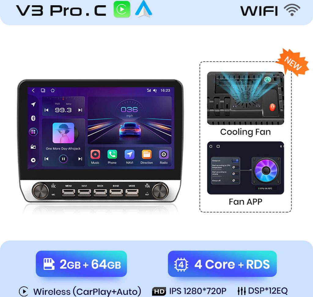 10.1" Android 13 Radio samochodowe Carplay Do Fiat Ducato Zdjęcie produktu