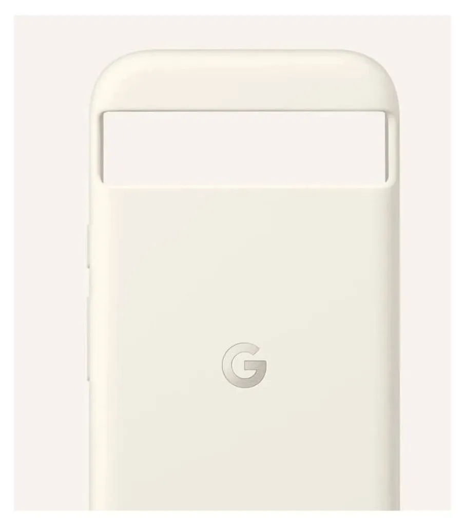 Coque Google Pixel 8a GA05488-WW en silicone coloris Crème 15,5 cm (6,1")