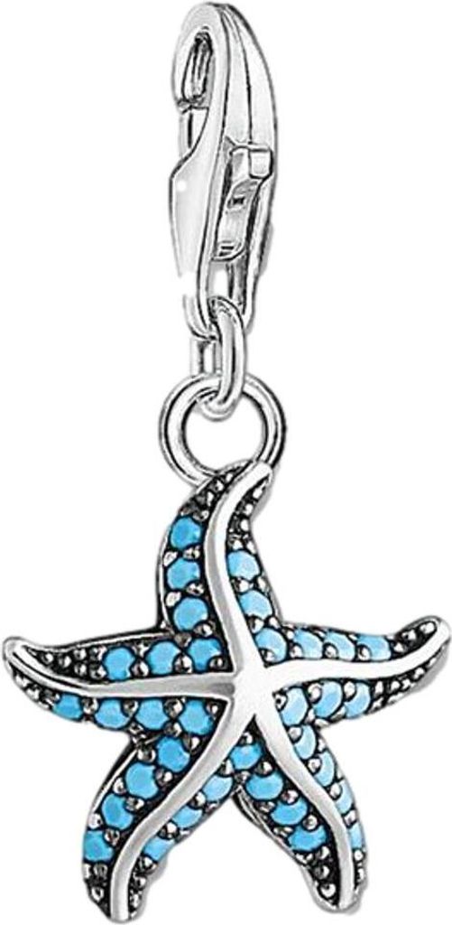 Thomas Sabo Damen Charm-Anhänger Seestern Türkis Silber 1521-667-17