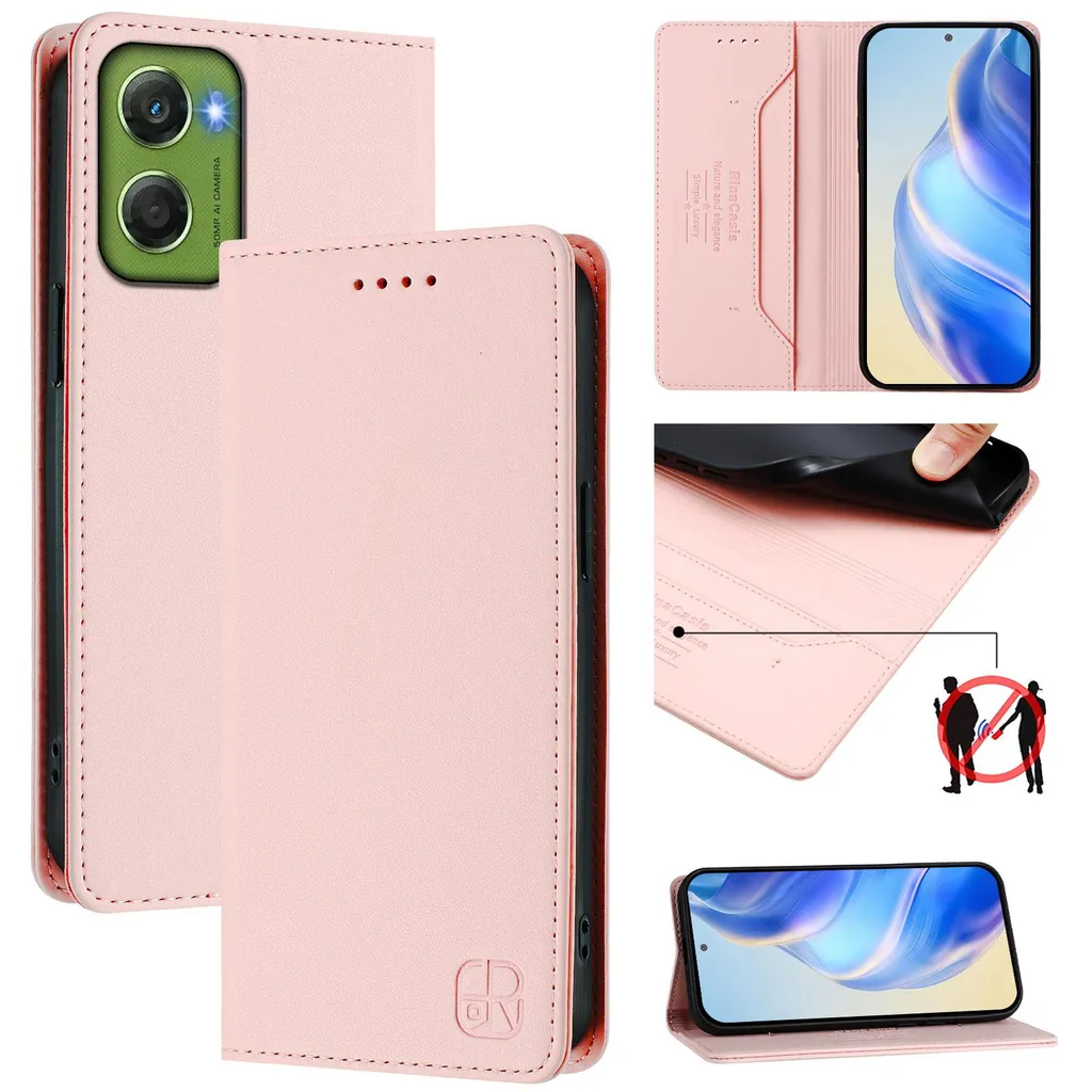 MOBESV Custodia A Libro Magnetica Con Portafoglio Per Motorola Moto G6 Play – Elegante Nero - 6