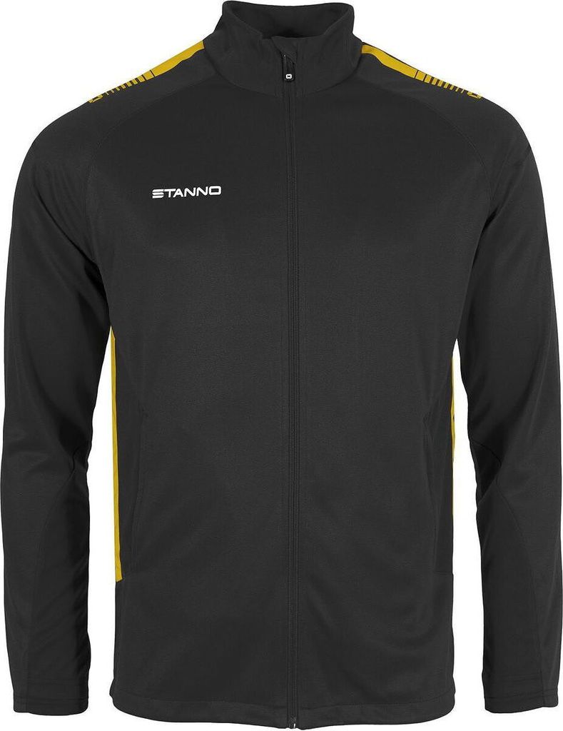 Stanno First Top Full Zip Herren - Schwarz / Gelb | Größe: S