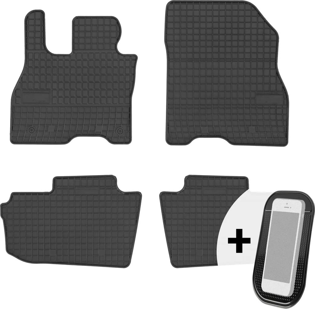 Tappetini in gomma per auto Tappetini per auto su misura set da 4 pezzi - adatto per Nissan Leaf II dal 2017