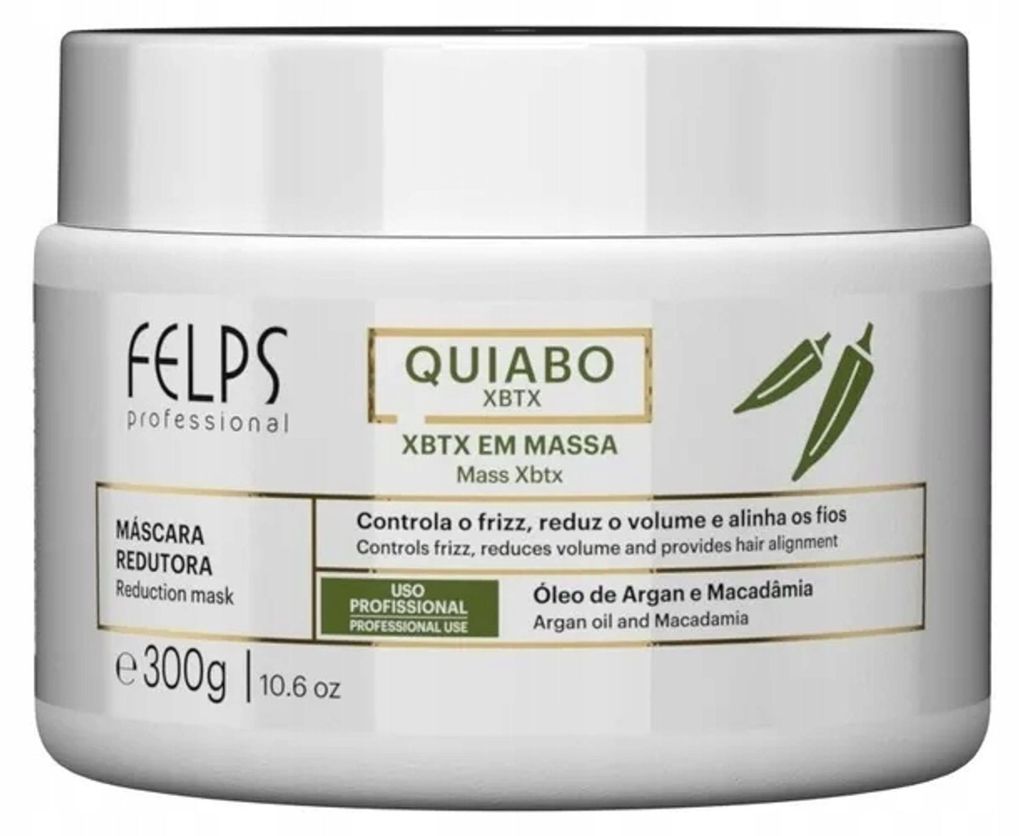 Felps Quiabo XBTX 300 g maska prostująca do włosów Zdjęcie produktu 