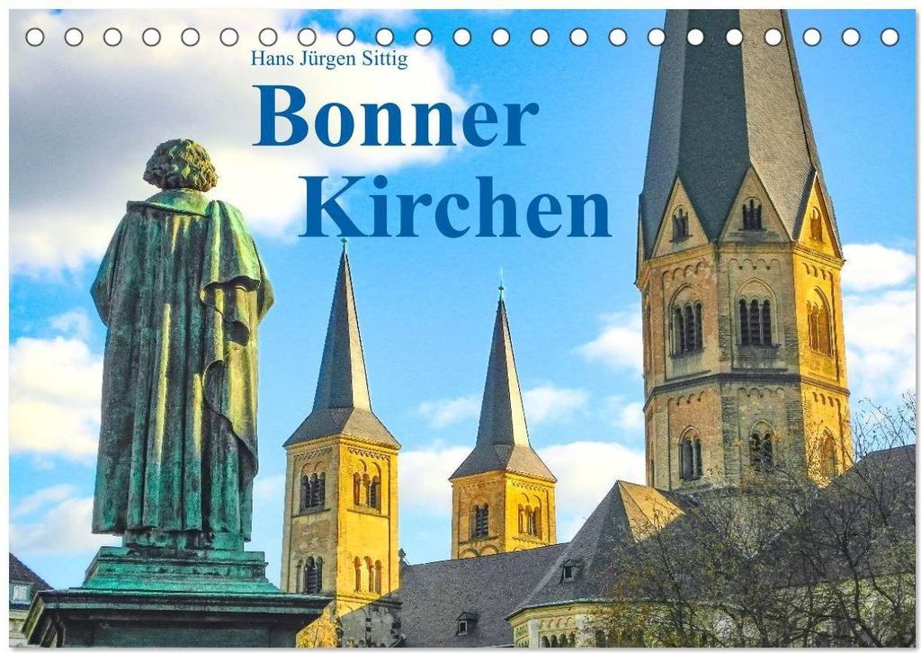 Bonner Kirchen (Tischkalender 2026 DIN A5 quer), CALVENDO Monatskalender