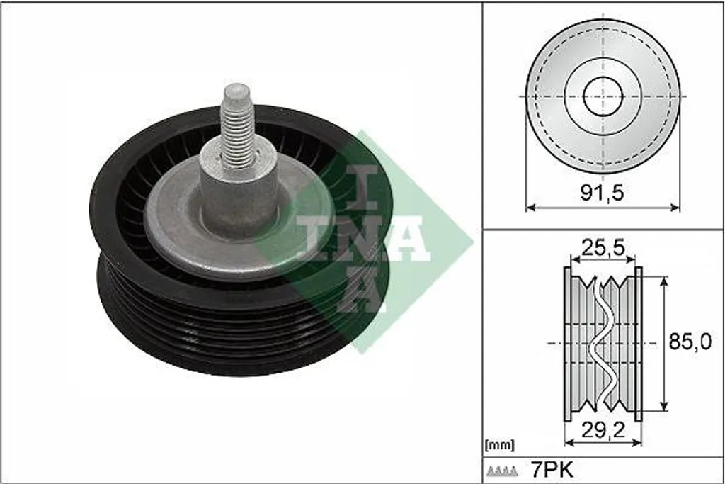 Rouleau de guidage INA haute durabilité pour Ford Transit OE 1717609