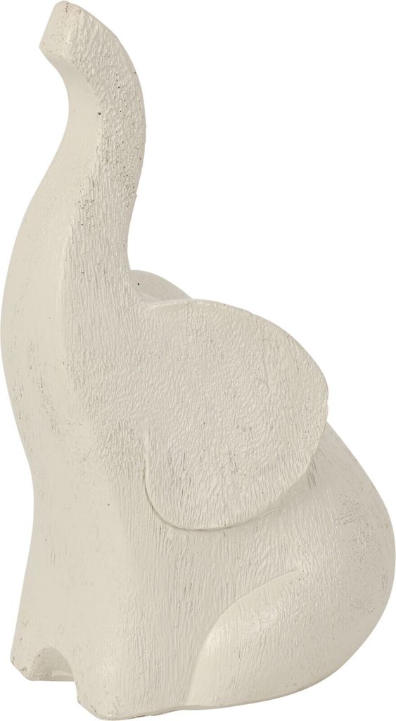 Statuette Elefant Up, 17,5cm, weiß matt Produktbild 1