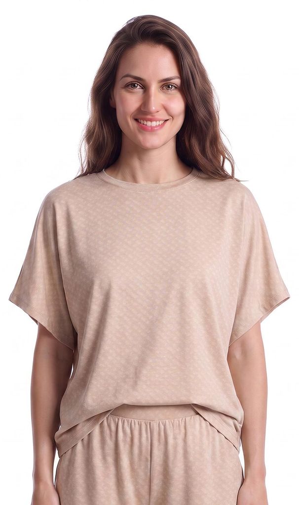 BOSS Damen-Pyjama-T-Shirt mit kurzen Ärmeln 50561029 Produktbild 
