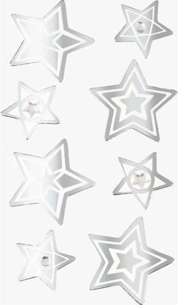 HEYDA 203780668 Stick-On's-Mix Silbersterne 75 x 165 cm Produktbild 