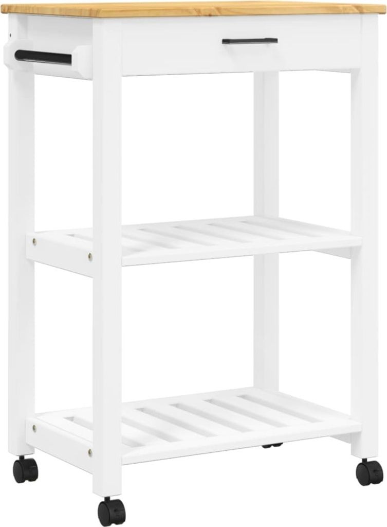 Kuchynský vozík MONZA 60x40x90 cm z masívneho borovicového Obrázok produktu 