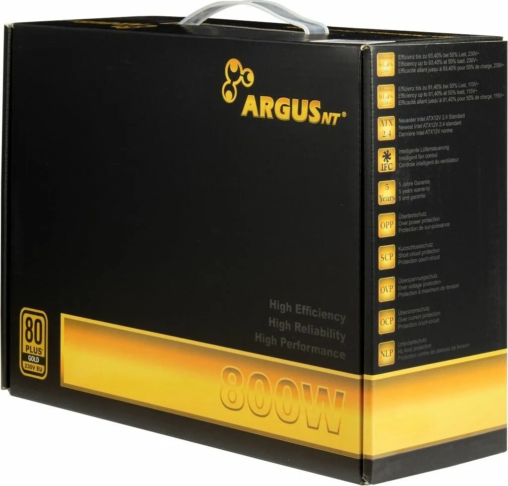 Fini les crashs PC avec l'Alimentation 800W Argus GPS-800 Inter-Tech