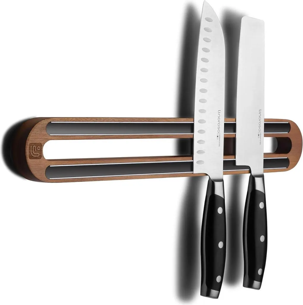 Portacoltelli da Parete in Legno Acacia Linoroso | Arredo Cucina Chic