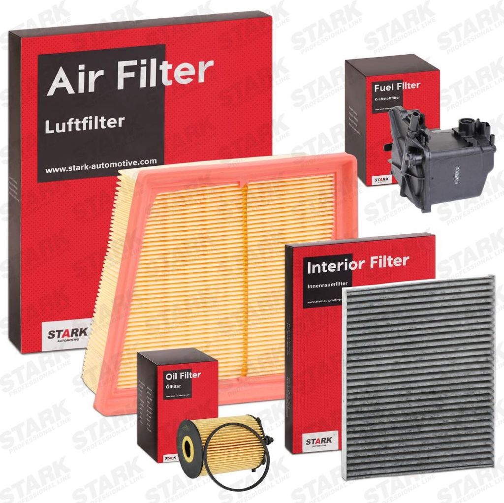 STARK Filterset Inspektionspaket Filtersatz für FORD Fiesta Mk6 Schrägheck (JA8, JR8) Fiesta Mk5 Kastenwagen Fiesta Mk6 Kastenwagen für SMART