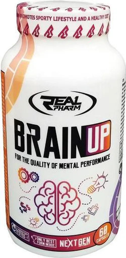 Real Pharm Brain Up Complément Concentration et Mémoire en 90 Gélules
