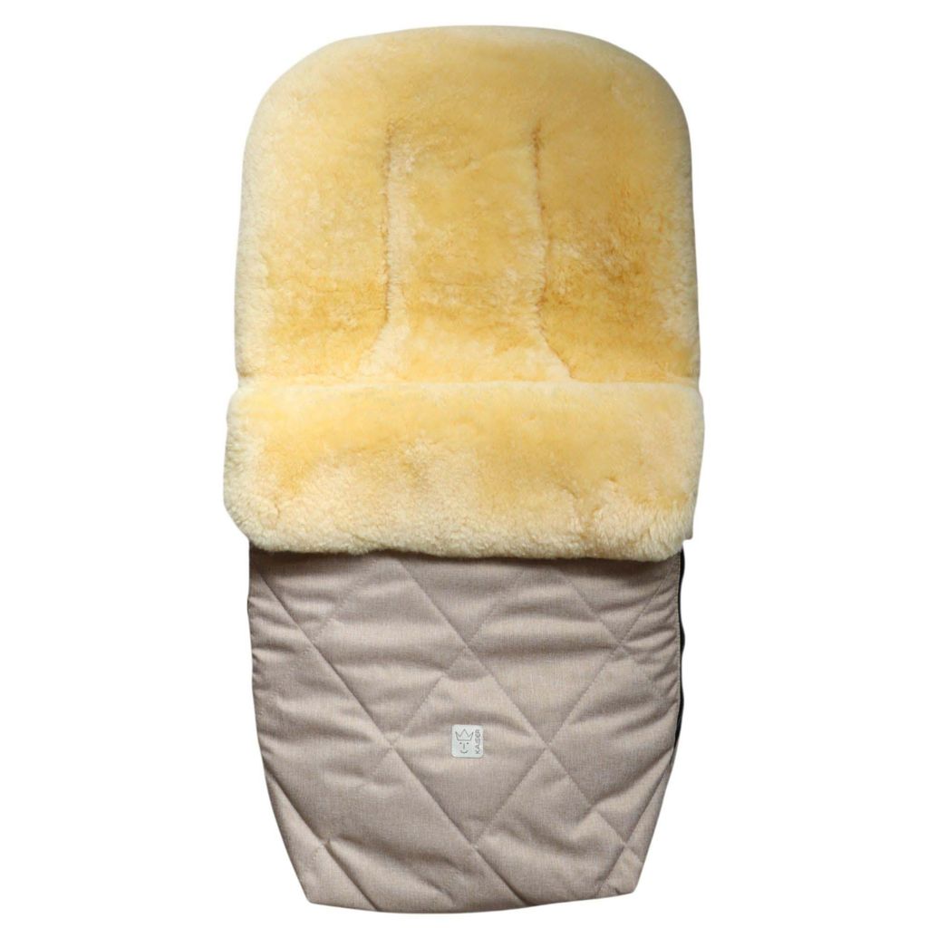 COOSY Lammfell Fußsack Fb. ginger