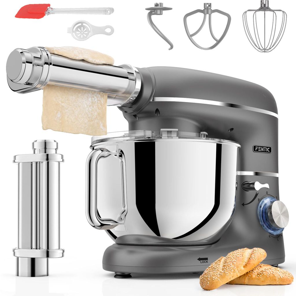 Fentic keukenmachine met pasta-accessoire, 2000W, Productafbeelding 
