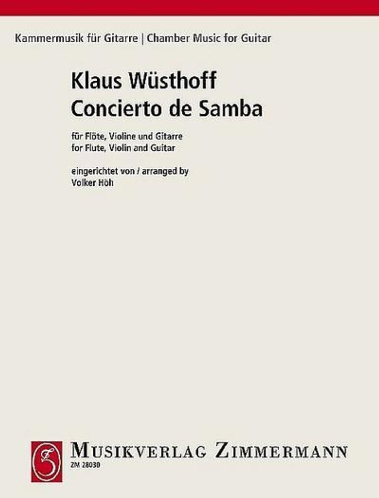 Concierto de Samba für Flöte,Violine und Gitarre