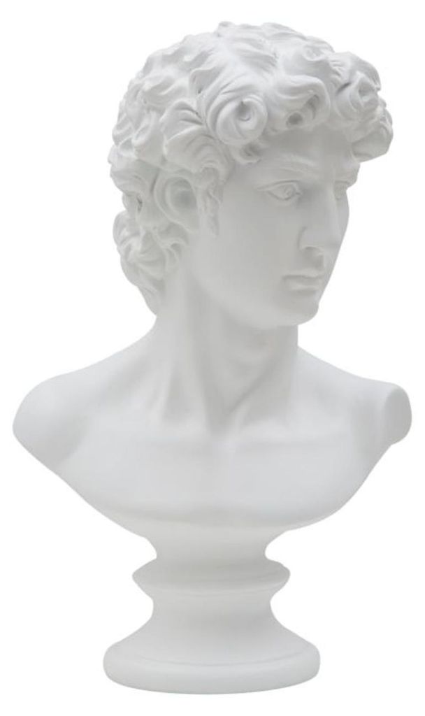 Escultura de cabeza, resina, 21,5 x 14,5 x 34 cm, color Imagen del producto 