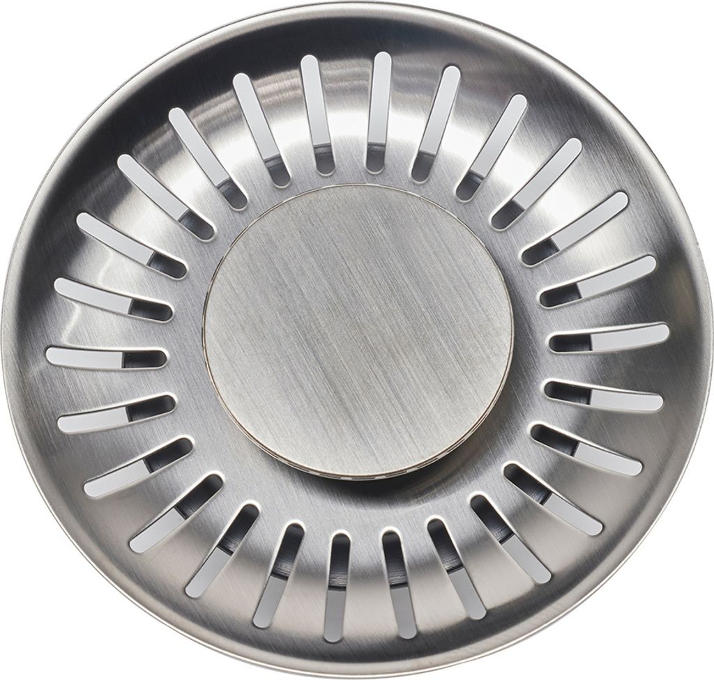 Reginox 3,5 Zoll Siebkorb R35207 GUN METAL Silver Comfort für Spüle New York / Ersatzteil