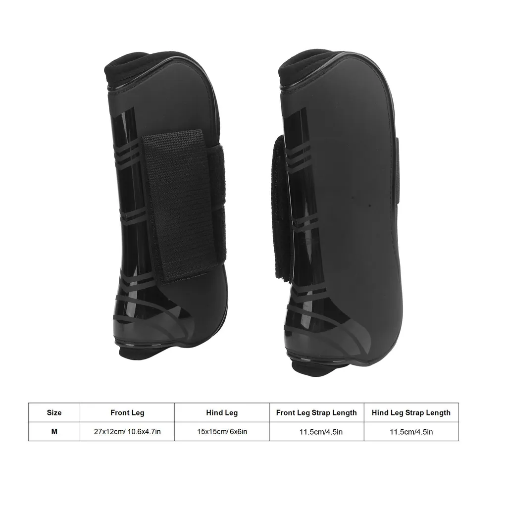 Guêtres cheval légères et réglables taille M pack de 4 protections