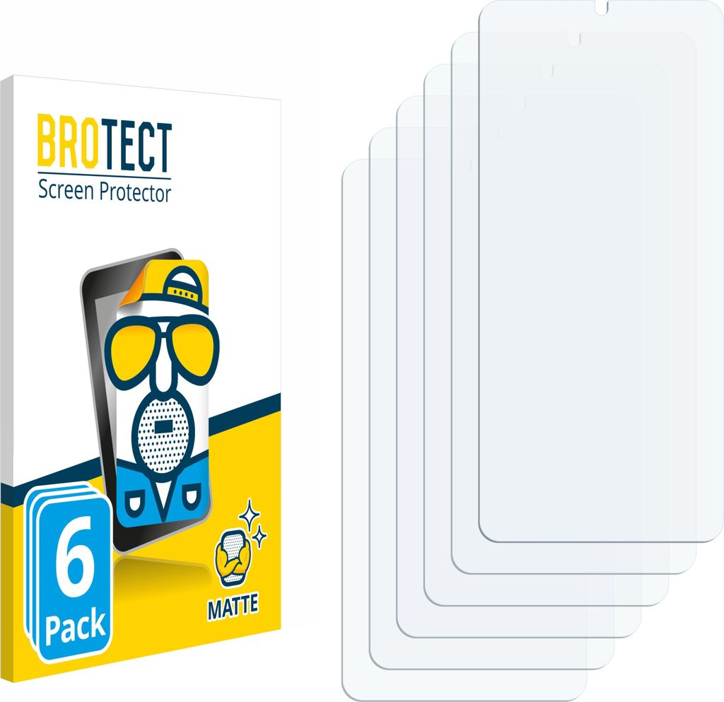 6x BROTECT Schutzfolie für Vivo T4 Lite Displayschutz Displayschutzfolie Folie Matt Entspiegelungsfolie