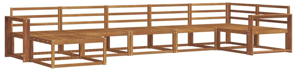 vidaXL Outdoor-Sofagarnitur 7 pcs Natur Massivholz Akazie